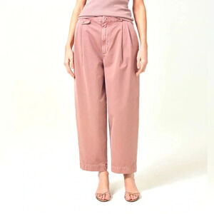 NWT Agolde Becker Chino Balloon Barrel High Waisted Pleated Trousers Size 26
